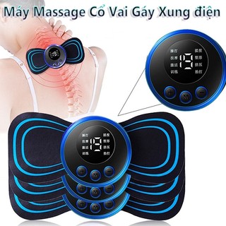 Ems mini máy mát xa di động điện xung cổ lưng cơ giảm đau dụng cụ massage toàn thân thư giãn đệm
