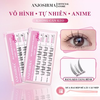 ANJOSIRMA Lông Mi Tự Dính Tự Nhiên Không Cần Keo Có Thể Tái Sử Tự do phù hợp với lông mi giả mi giả tự dính 3 Giây Dễ Dàng Áp Dụng