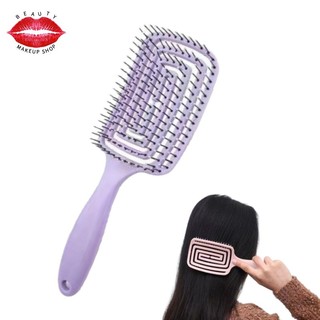Cắt tóc lược lược Ribbed lược kiểu dáng lược cao cranion top mướp muỗi hương lớn cong mặt lược