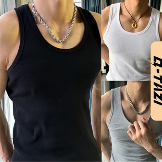 Q Tazi Áo tanktop nam Áo vest nam Độ đàn hồi Hơi thở tốt Thể dục (Bạc)