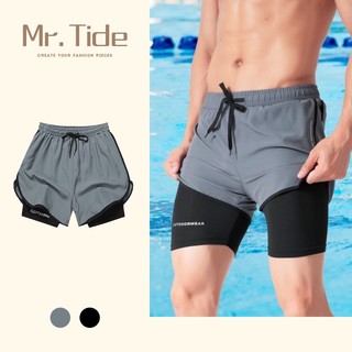 Quần chạy bộ Nam 2 lớp, quần tập gym thể thao thoáng khi, co giản bó cơ giúp giảm chấn thương khi hoạt động