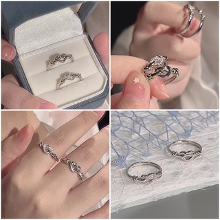 ✨️xinyia✨️ nhẫn cặp hình trái tim thời trang dành cho các cặp đôi 2024
