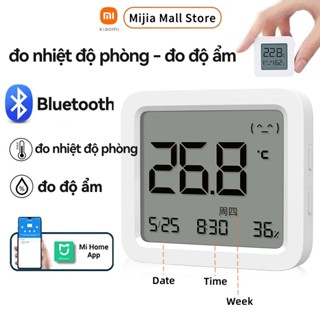 Nhiệt kế phòng điện tử Bluetooth Xiaomi ẩm kế 3 trong 1 đo nhiệt độ và độ ẩm phòng ngủ cho bé đa năng, tiện dụng