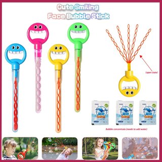 5 In 1 Bubble Stick Blow Bubble Wand Bubble Blowing Stick for Children Suitable for Summer Parties Bubble Machine Outdoor Toys