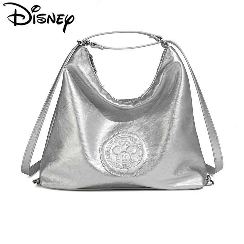 Disney Mickey Kỷ Niệm 100 Năm Series Công Suất Lớn Dây Đeo Vai Đôi Đi Lại Túi Tote Da Mềm Dây Xích Da PU Túi Mua Sắm Xu Hướng Thời Trang Phù Hợp Với Tất Cả Trận Đấu Túi Nữ Đơn Giản Nhẹ Sang Trọng Pháp Túi Mua Sắm