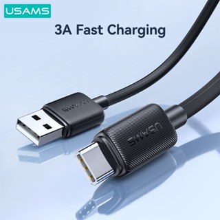 Usams USB Loại C Cáp Cho Samsung Xiaomi Redmi USB C Cáp Sạc 3A 18W Điện Thoại Di Động Dây QC 3.0 