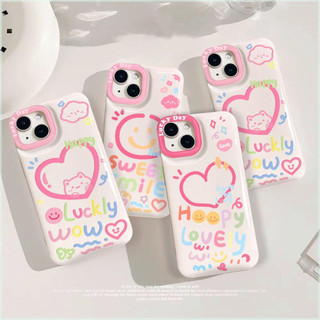 Mowin - Dành cho iPhone 15 Pro Max iPhone 11 Ốp lưng Túi khí TPU mềm bóng mờ chống sốc biểu cảm màu hồng dễ thương Tương thích với iPhone 14 13 12 11 XS XR 7Plus 8Plus