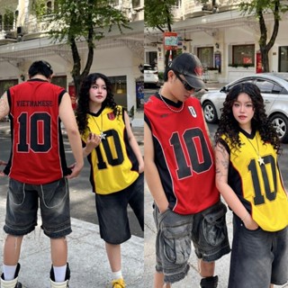 Áo thun bóng rổ Tanktop No.10 Unisex Oversize Form dáng rộng không tay Áo vest nam nữ thời trang