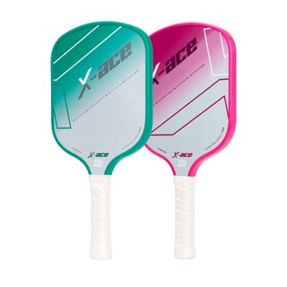 Mái chèo Pickleball X-ace, Mái chèo thân rộng để tăng sức mạnh & cảm giác, Điểm ngọt lớn hơn, Tường phun bọt, Công nghệ quay bổ sung, Vợt quả cầu Carbon thô T700