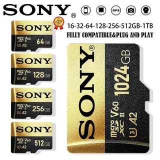 Thẻ nhớ sony micro sd class 10 2tb 1tb 512gb 256gb 128gb 64gb 32gb micro sd tf flash card 32 64 128 gb microsd cho camera điện thoại