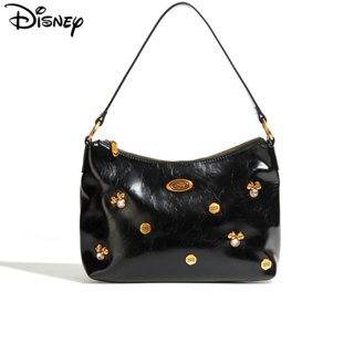 Disney Chính Thức Chính Hãng Mickey Series Túi Thời Trang Niche Đen Túi Đeo Vai Dung Tích Lớn Túi Da Mua Sắm Đi Lại Túi Túi Nách Túi Quà Tặng BMK-71339