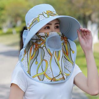 Tấm che nắng hoa lớn, tấm che nắng mái hiên lớn, chống tia cực tím, chống nắng, bảo vệ mặt, mũ che nắng đi xe đạp mùa hè