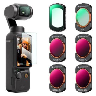 Bộ lọc từ tính K & F Concept 6 chiếc UV + CPL + ND / PL (4 + 5 + 6 + 8 điểm dừng) cho DJI Osmo Pocket 3, Kính quang học nhiều lớp / HD / Tương thích Gimbal