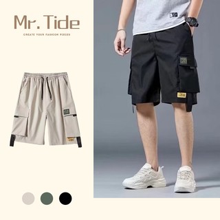 Quần short ống rộng nhiều túi phong cách Hàn Quốc thời trang dành cho bé trai