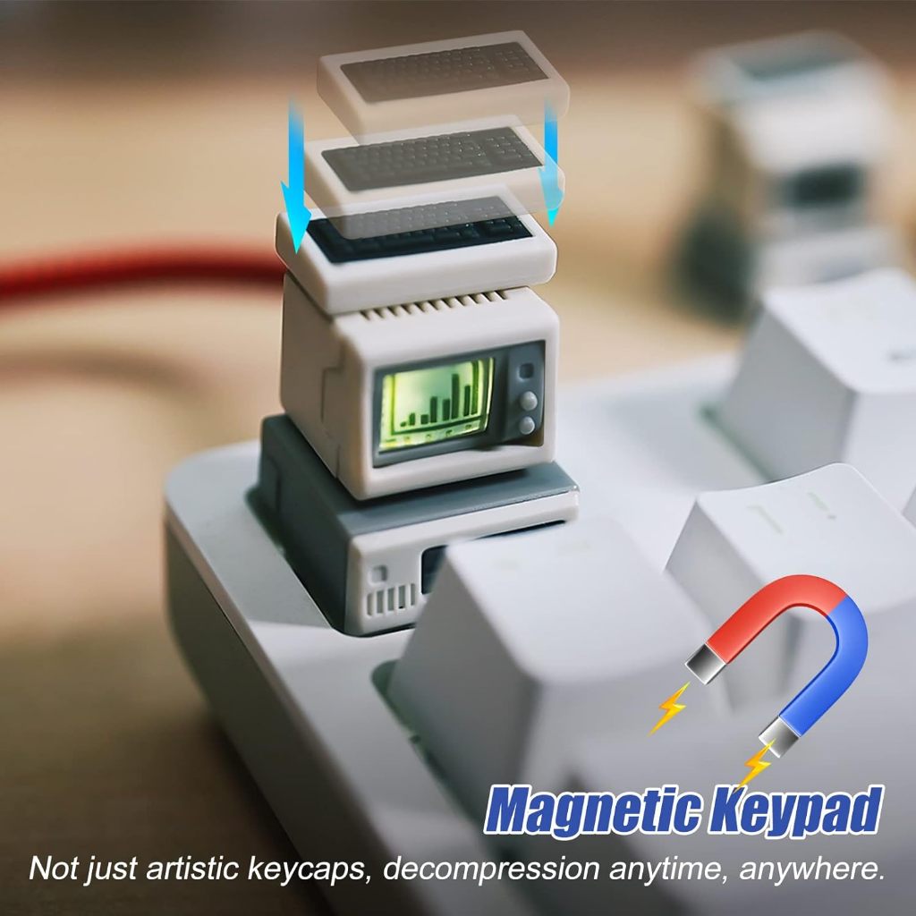 K-02 Keycaps tùy chỉnh cho Esc Key - Keycaps truyền ánh sáng từ tính - Bàn phím có đèn nền cơ học cổ điển Retro Phù hợp với game thủ PC RGB Cherry MX Switchs Bàn phím chơi game cơ học