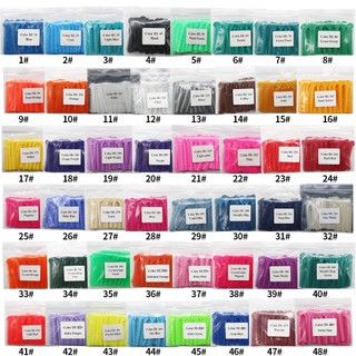1040 cái 40sticks chỉnh nha nha nha khoa co giãn cao su dây buộc o 48 màu