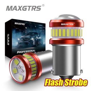 Maxgtrs 2x Nhấp Nháy Flash 1156 BA15S P21W Bóng Đèn LED T20 7440 W21W Biến Tín Hiệu Đèn Xe Hơi Trắng Hổ Phách Phanh Đèn Ngược DRL