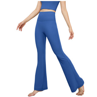 [L.circle] Quần thể thao cạp cao Quần tập Yoga ống rộng