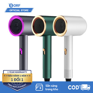 SORF Máy sấy tóc nóng lạnh Mini bổ sung ion, dung tích lớn, tạo kiểu tóc chuyên nghiệp - Sản phẩm chính hãng