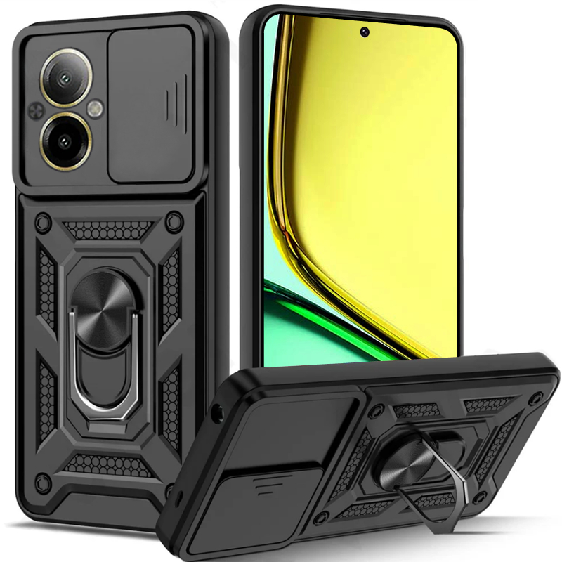 Chống Sốc Nặng Trường Hợp Điện Thoại Cứng Với Khung Kim Loại Realme C67 C65 C63 C61 C55 C53 C51 C35 Realme 12 Pro+ 11 Pro+ 10 Pro+