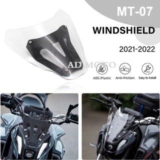 Phụ tùng xe máy mới kính chắn gió kính chắn gió tấm chắn gió cho yamaha mt-07 mt07 2021-
