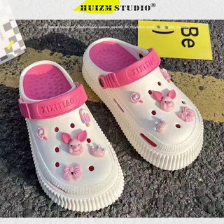 Giày crocs chống trượt dày dặn dễ thương cho nữ