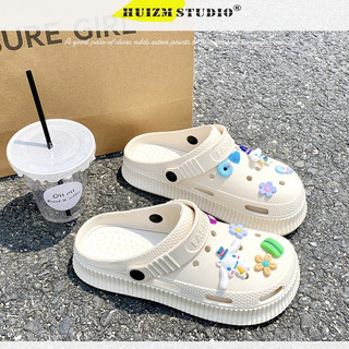 Giày crocs chống trượt dày dặn dễ thương cho nữ