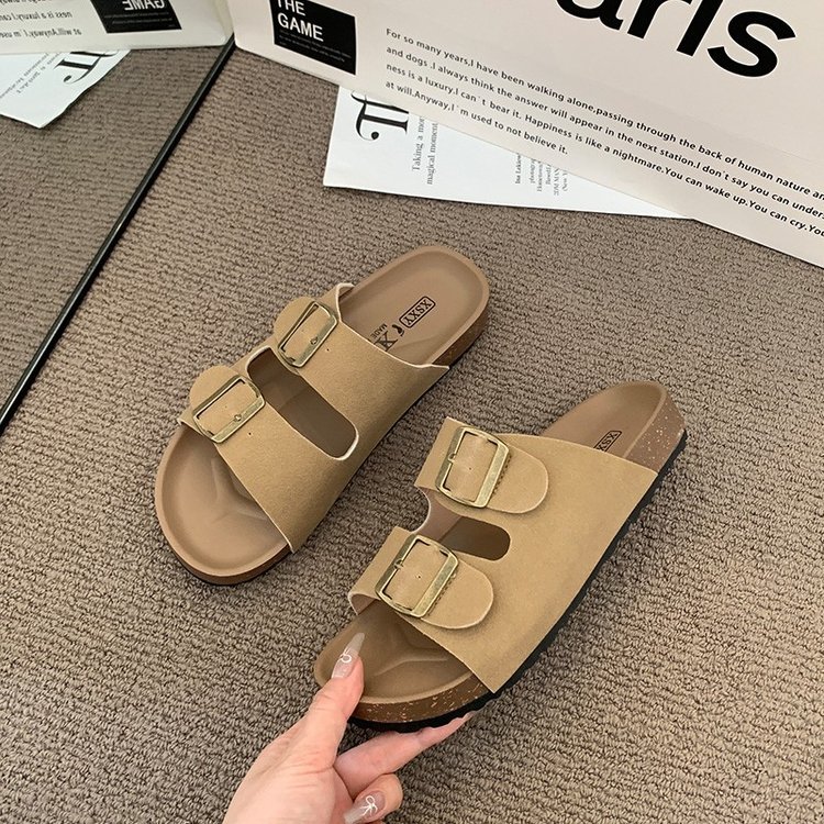 Size 35-45 Thời Trang Hàn Quốc Y2K Retro Dép Nữ Đế Dày Phong Cách Ngoài Trời Chống Trơn Trượt Nhẹ Kỳ Nghỉ Màu Sắc Phù Hợp Với Mặc Bên Ngoài Đế Mềm Lười Một Chân Bàn Đạp Birken Dép St | BigBuy360 - bigbuy360.vn