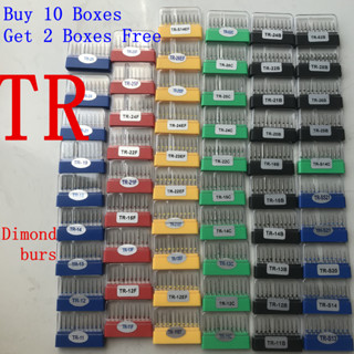 Mua 10 Hộp Nhận 2 Hộp [Hàng mới về] Set 10 mũi khoan nha khoa cầm tay đường kính 1.6mm chuyên dụng chất lượng cao TR Series TR-11 12 13 25 13F TR-21EF, v.v.