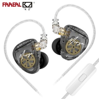 Tai nghe FAAEAL KZ Merga Trình điều khiển nhiệt độ kép Màn hình trong tai điều chỉnh độ phân giải cao Tai nghe đầu ra âm thanh Quad-Driver Tai nghe nhạc Tai nghe có cáp có thể tháo rời