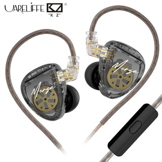 Tai nghe nhét tai Uareliffe KZ Merga Đầu ra âm thanh Quad-Driver Màn hình điều chỉnh HiFi Tai nghe giảm tiếng ồn Tai nghe có dây Tai nghe nhạc cho người chơi