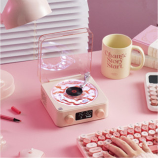 2024new Nâng cấp Loa tiếng ồn trắng Bluetooth KAWOO với âm thanh đại dương, trang trí bàn làm việc, hệ thống âm thanh và đèn ngủ xung quanh