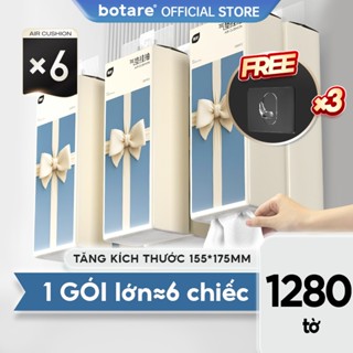 【6 gói Botare Hộp 1280 Khăn Giấy 4 Lớp 155 * 175mm
