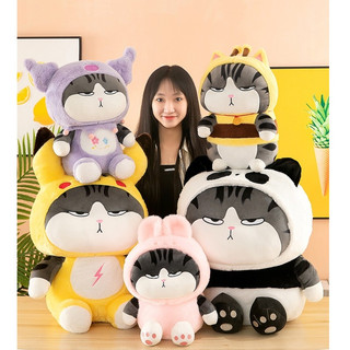 Gấu bông mèo hoàng thượng cosplay 3 màu - mèo bông cao cấp gấu bông city