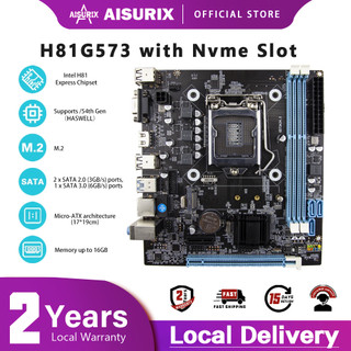 Aisurix main h61 h81 mainboard mobo lga1150 bo mạch chủ lga1155