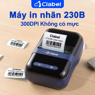  CLABEL 230B Máy in nhãn HD 300DPI Máy in nhiệt Bluetooth di động Hỗ trợ biên nhận nhãn Chức năng kép 