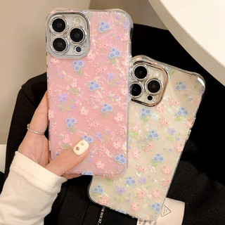 Bốn Góc Chống Rơi Hoa Đẹp Sáng Ống Kính Kim Cương Phim Bảo Vệ Ốp Lưng Điện Thoại IPhone 11 12 13 14 15 Pro Max Plus 14 + 15 + 15prm 14prm Ốp Lưng Quà Tặng Thời Trang Nữ