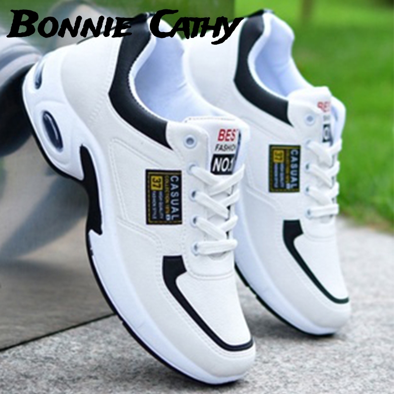 Bonnie Cathy  Giày Thể Thao Da Cổ Thấp Chống Thấm Nước Thời Trang Cho Nam
