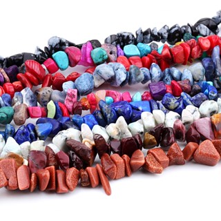 St.kunkka 1 Sợi / hạt đá vụn phong thủy 5-8mm, Hạt Pha Lê Lrregular Sỏi Hạt Tự Để làm vòng tay và vòng cổ DIY