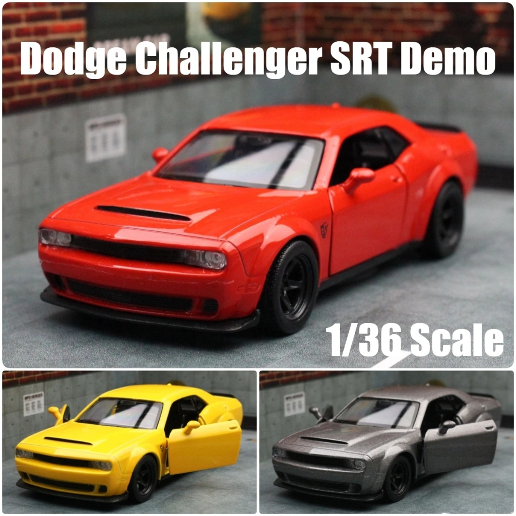 Rmz CITY 1: 36 Dodge Challenger SRT Demo Mô Phỏng Die Cast Xe Mô Hình Diecast Hợp Kim Kim Kim Loại T