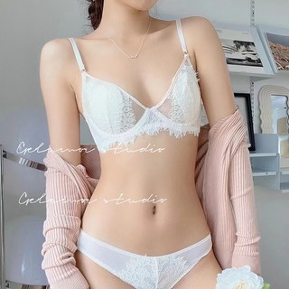 Bộ đồ lót ren áo ngực nữ quần lót siêu mỏng quần lót tập hợp kích thước 32-38ab