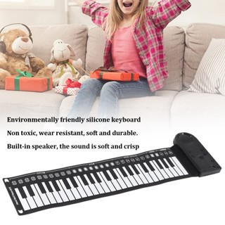NiceOne  Đàn Piano Cuộn Tay 49 Phím Bàn Điện Di Động Có Thể Gập Lại Loa Dành Cho Người Mới Bắt Đầu Nhạc Cụ cmman