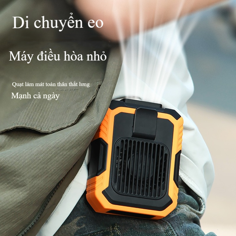 Quạt Kẹp Mát Dưới Áo Sơ Mi 3 Tốc Độ Eo Quạt 3 Trong 1 Thân Quạt Sạc Di Động Quạt Chống Rơi Quạt Mini Power