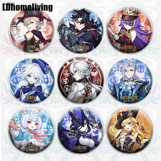Huy Hiệu Bằng Thiếc In Hình anime genshin Impreza furina