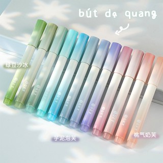Fizzbuzz | Bút highlight đánh dấu nhớ dòng pastel dạ quang nhiều màu tiện dụng học sinh văn phòng nhanh khô chất lượng cao