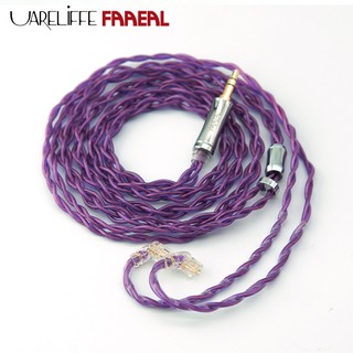 Uareliffe FAAEAL PurpleRice Tai Nghe Cáp Thay Thế Âm Thanh HiFi 4 Dây OCC Litz Dây Nâng Cấp Tai Nghe Đồng Pha Lê Đơn 3.5 / 4.4mm Cắm QDC / TFZ / 0.78mm