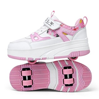 2024 Mới An toàn và đáng tin cậy Giao hàng nhanh bốn bánh Heelys giày lăn bánh xe bé trai bé gái trẻ em người lớn giày trượt patin thể thao ngoài trời giày bánh xe có thể tháo rời Giày lăn cho trẻ em