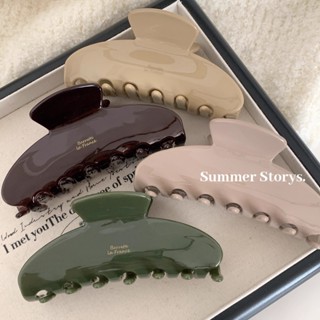 Jojo COCO Phiên bản Hàn Quốc của Nhãn vàng Acetic Acid Grab Clip Tóc hình quạt cao cấp Kẹp tóc cá mập Kẹp tóc ở mặt sau đầu Kẹp tóc thanh lịch và thanh lịch dành cho nữ