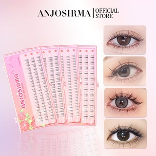 Anjosirma Mi giả tách sợi siêu mảnh và tự nhiên , mi tách sợi tặng kèm keo và lấy