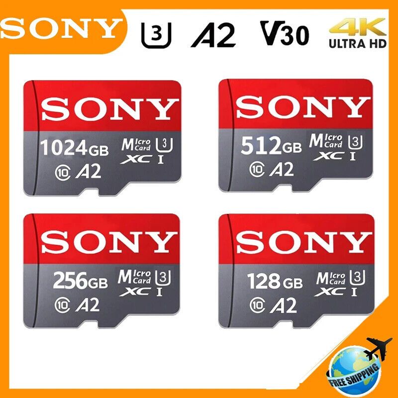 Thẻ nhớ Micro SD TF tốc độ cao SONY cho máy ảnh / máy bay không người lái / Điều khiển giám sát / Loa / dash cam / Ảnh / Video / Âm nhạc